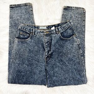 Vintage 80s Stefano High Rise Acid Wash Mom Jeans 34